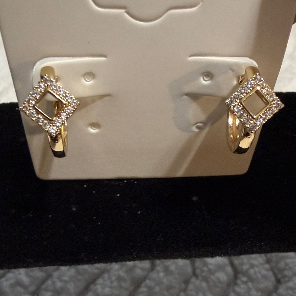 Pretty Bird Gold Plated Huggie Earrings